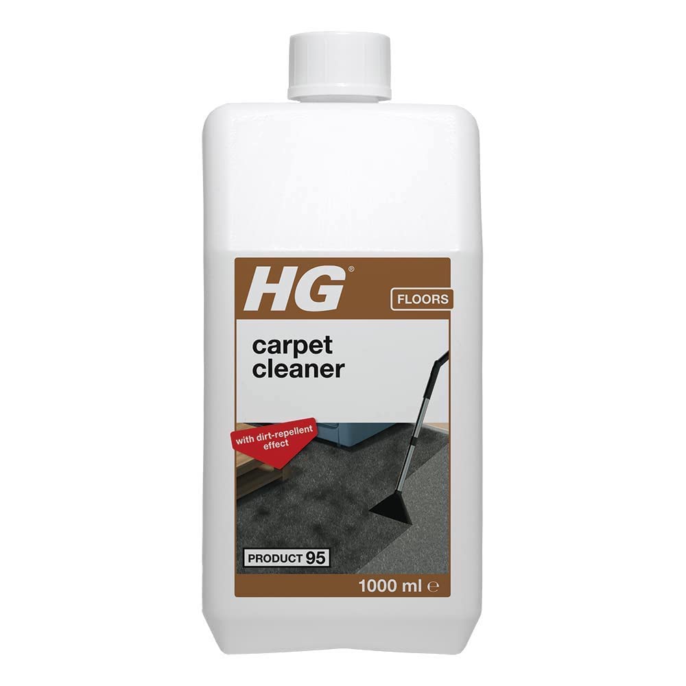 HG Carpet & Upholstery Cleaner with Dirt Repellent, Product 95, Removes Grime Quickly and Thoroughly for Most Types of Fabrics – 1L (151100106)