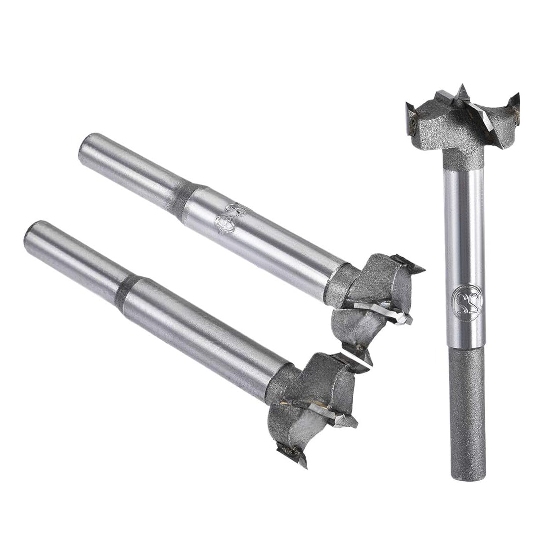 MACHSWON 3 PCS Forstner Drill Bits Tungsten Carbide Wood Hole Saw Opener Drill Bit 20mm+21mm+22mm Woodworking Drilling Boring Bit Cutter