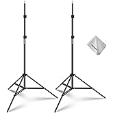 NEEWER 2 Pack 7ft/210cm Photography Light Stand, Foldable Aluminum Alloy Photo Studio Tripod Stands for Video, Portrait and P