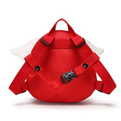 Anti Lost Backpack for kids, Haneye Walking Safety Belt Harness Toddler Reins Strap with Leash (Red) - Thumbnail 3