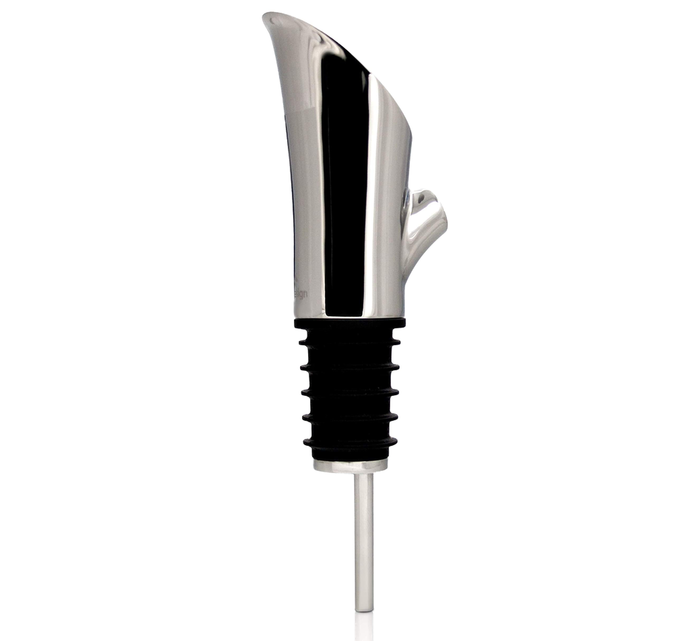 【Winner of iF Design Award 2020】 Gdesign Wine Pourer Aerator Made in Solid Stainless Steel Polished Finish, Gift Pack