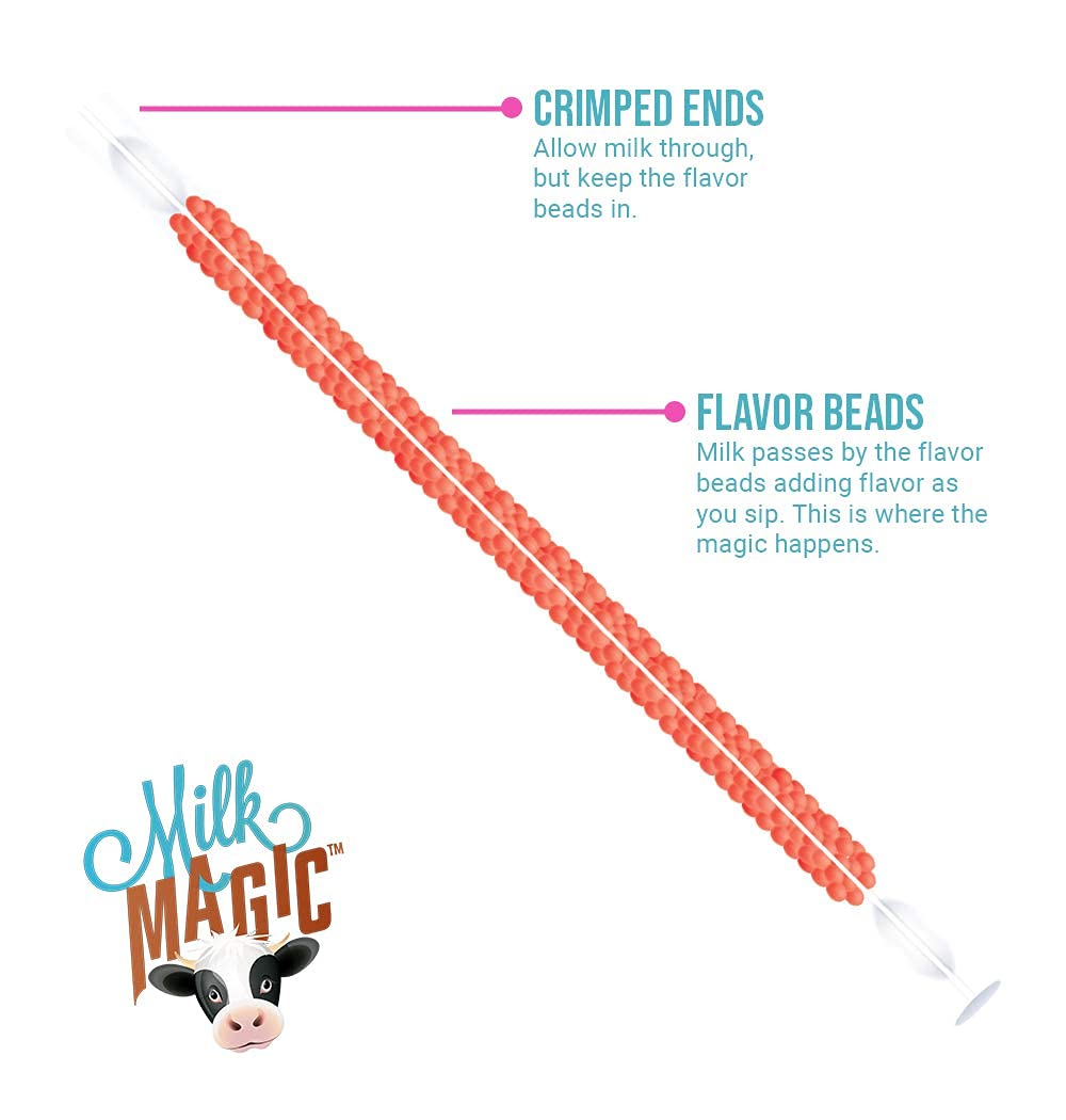 Milk Magic Magic Milk Flavoring Straws (32 Milk Straws) Flavors Include