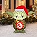 Gemmy Star Wars Christmas Inflatable Yoda with Wreath 5FT Tall Indoor/Outdoor Holiday Decoration