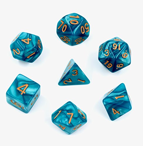Polyhedral d&d dice set - set of 7-die dice for dun…
