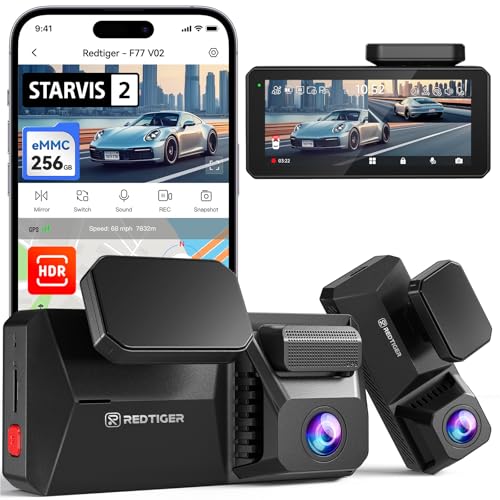 REDTIGER F77 V2 Dual 4K Dash Cam