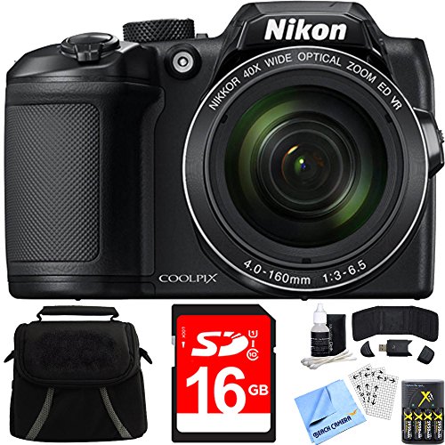 Nikon-COOLPIX-B500-40x-Optical-Zoom-Digital-Camera-16GB-Bundle-includes-Camera-Bag-16GB-Memory-Card-Reader-Wallet-Batteries-Charger-Screen-Protectors-Cleaning-Kit-Beach-Camera-Cloth