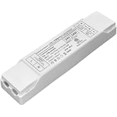 DEEPDYMMY 24W 24V Dimmable LED Driver Class 2,AC 120V to DC Transformer | ELV/MLV/TRIAC/0-10V/PWM 5 in 1 dimming, Lutron &amp; Leviton Compatible, Power Supply for LED Strip Lights, ETL Listed