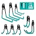 Garage Wall Organizer Hooks and Hangers with Hardware; Garden Shed Tool Organizer Racks and Bike Rack | Wall Storage Utility Hooks for Ladders, Sports Equipment, Lawn Tools, Hoses and Cords |8 Pack
