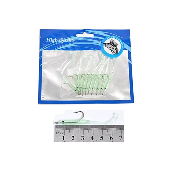 OriGlam-10PCS-7cm-Luminous-Green-Night-Soft-Fishing-Lure-Bait-Kit-Lure-with-Hook-Artificial-Bait OriGlam-10PCS-7cm-Luminous-Green-Night-Soft-Fishing-Lure-Bait-Kit-Lure-with-Hook-Artificial-Bait