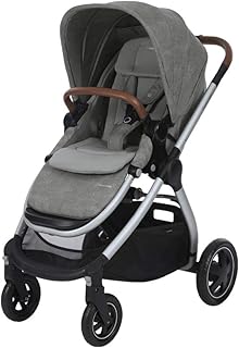 Maxi Cosi Adorra Kombi Kinderwagen, mit Liegeposition, großem Einkaufskorb, einhändigem Faltmechanismus und geringem Gewicht, nutzbar ab Geburt bis ca. 3,5 Jahre, 0-15 kg, Nomad Grey (grau)