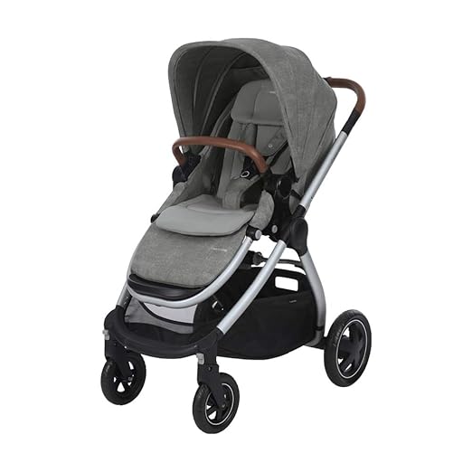 Maxi Cosi Adorra komfortabler Kombi Kinderwagen für ihr Kind, mit riesigem Einkaufskorb, einhändigem Faltmechanismus und geri