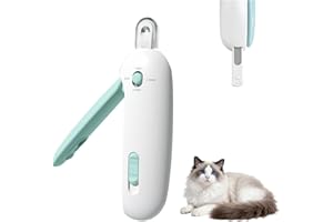 Cat Nail Clippers with Nail File, Adjustable Hole Diameter Cat Nail Trimmer, Safe and Portable Cat Clippers for Cats, Suitabl