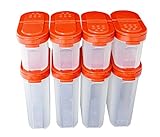 Tupperware Modular Mate Spice Shaker Set (8) red