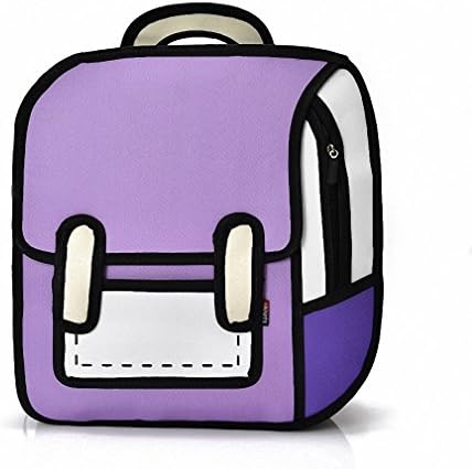 New Fashion 2D Bags Novelty Back To School Bag 3D Drawing Cartoon Comic mochila Lady's backpack 6 small