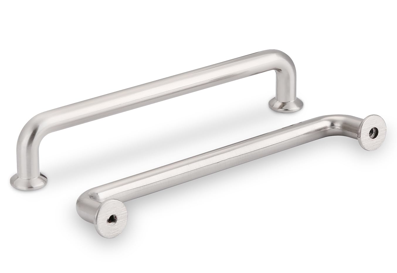 SYZOW Brushed Nickel Drawer Pulls,6 Pack 96mm Kitchen Cabinet Handles Brushed Nickel Cabinet Pulls Kitchen Cabinet Hardware Drawer Pulls for Dresser Cupboard Wardrobe — image 1