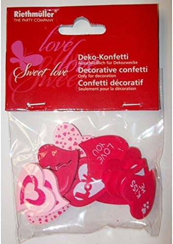 Amscan International RM500212 Heart Shaped Decorative Carded Confetti