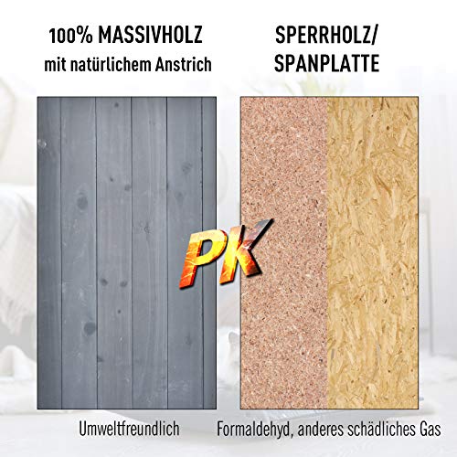 PawHut Katzenhaus für DrauÃen 2-stöckiges Katzenhaus aus Tannenholz, wetterfest Katzenhütte mit Asphaltdach, Blau, 59 x 55 x 109 cm – Bild 7