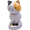 Solar Wobble Figures, Solar Dancing Cat, Bobble Head Cat Ornaments, Innovative Cat Solar Figure Statue Car Dashboard Decorations Ornaments Solar Bobble Head Figures, Solar Power Kits