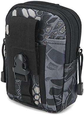 EZ4U Universal Outdoor Tactical Holster Military Molle Hip Waist Belt Bag Wallet Pouch Purse Phone Case with Zipper for iPhone 7 6s Plus 5S Samsung Galaxy S7 S6 LG HTC and More (Python)