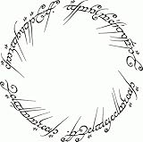 valstick Lord Of The Rings Cartoon Car Bumper Sticker, 5 by 5-Inch