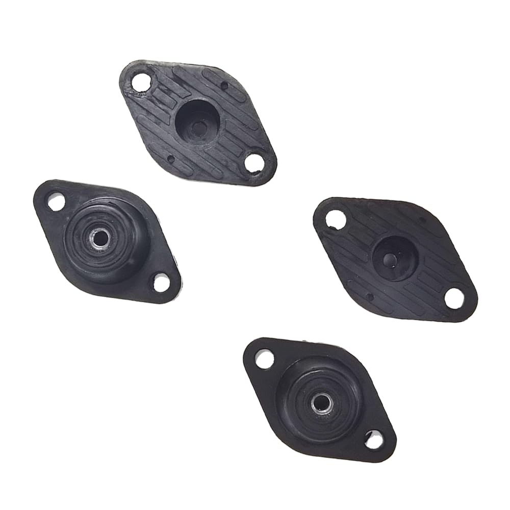 Photo 1 of Jinlanonly M8 Rubber+metal Anti-Vibration Turret Mounts, Rubber-in Shear Floor Mount, Compression Isolator Mounts for Pumps, Compressors-4PCS