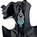 Beaded Tassel Dangle Earrings Vintage Retro Boho Chandelier Earrings For Women