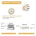 SANSI E12 LED Candelabra Light Bulb, 65 Watt Equivalent 650 Lumens, 6W Ceramic LED Candle Light Bulbs, Soft Warm White 2700K Chandelier Bulbs, Non-Dimmable 3-Pack