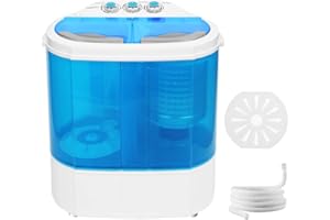 CEAMORFCO Portable Washer Mini Washing Machine 13lbs Twin Tub Portable Clothes Washing Machines for Laundry, Dorms, College, RV, Camping