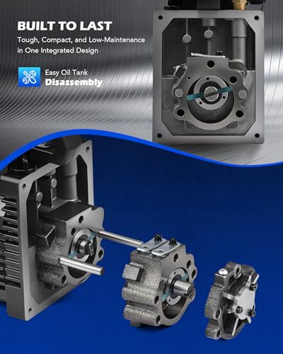 Orion Motor Tech - Bomba de vacío A2L de 2 etapas, 8.5 m³/h (5 cfm) 1/2 hp, bomba de vacío a prueba de encendido sin chispas de dos etapas para R1234yf R32 R134a R22 R410A con vacío final de 1.5
