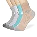 Yhao 4 Pack April Sky Breathable Bamboo Casual Ankle Quick Dry Seamless Women's Socks