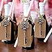 Hocety Key Bottle Opener Wedding Favors Souvenirs Vintage Beer Opener Keychain with Paperboard Tag Card Party Favors Event Party Supplies Single Individual Package (8cm)