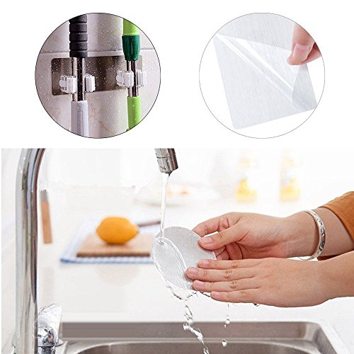 image for Mural Art Broom and Mop Holder 3M Self Adhesive Reusable Mop Rack Hold