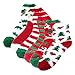 Padgene 6 Pairs Pack Womens Christmas Warm Butter Soft Fuzzy Socks Crew Socks