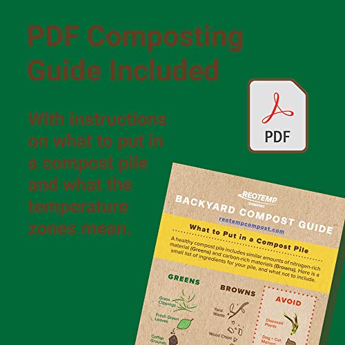 REOTEMP Backyard Pro Compost Thermometer, with PDF Composting Guide (0-200 Fahrenheit) (36 Inch Stem) - Thumbnail 3