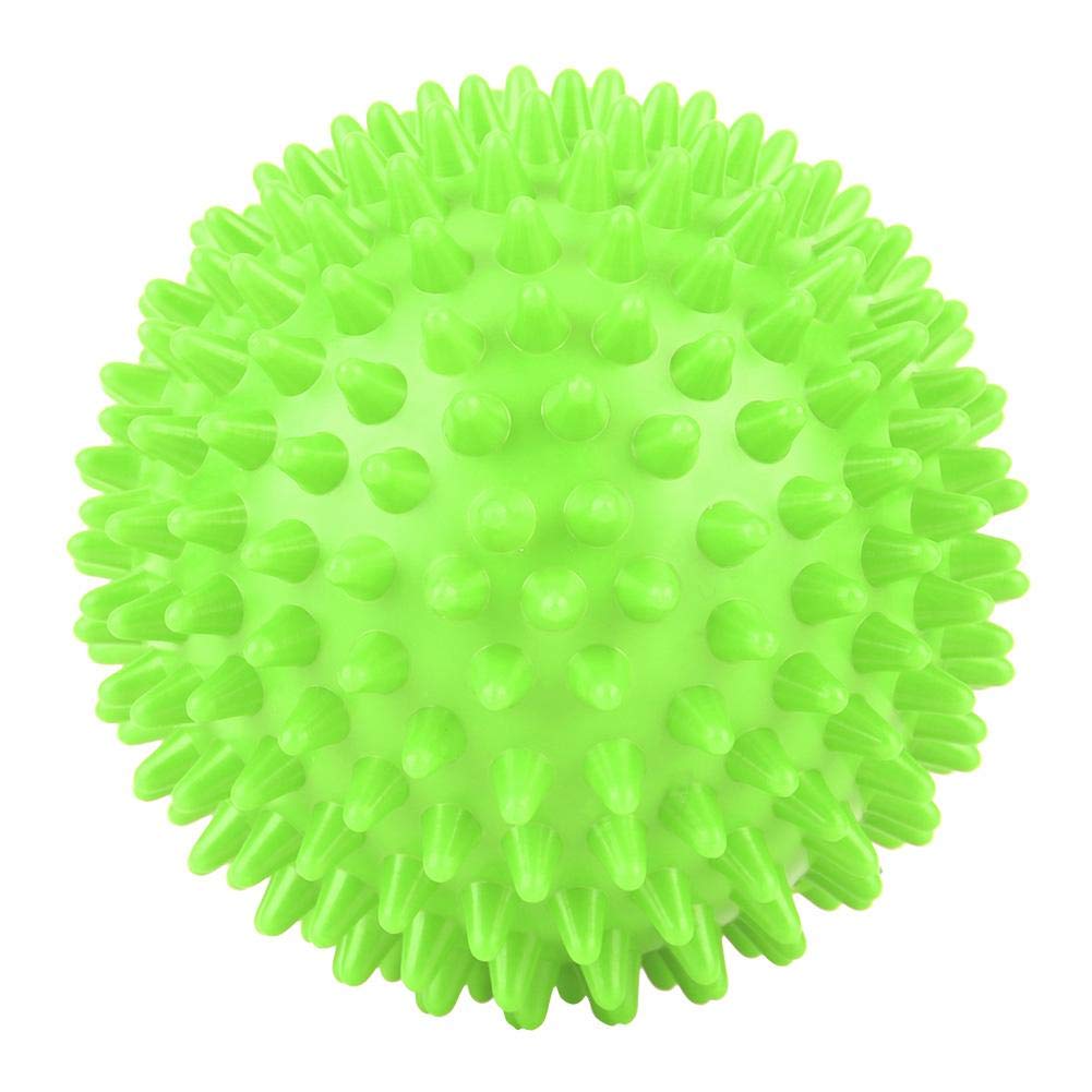 Massage Ball, Durable Plastic Massage Roller Body Spiky Balls Fitness Finger Relax Tool for You to Massage and Relax Your Muscle(Green 9cm)