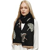 Sumato Scarf for Women Fall Winter Shawl Wraps Long Women Scarves Warm Soft Cashmere Feel Classic Apricot Style