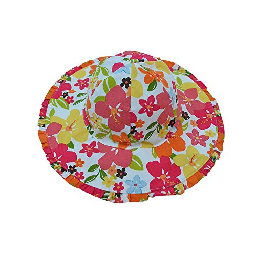 Tou Kid Little Girls Summer Flower Hats Baby Girls Sun Hats 100% Cotton 0-6t (52cm(2-4t), colour4)