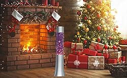 Lightahead® 13" Glitter Glow Lamp with Metal Base