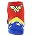 WONDER WOMAN DC COMICS Girls Plush Boot Costume Slippers w/ Attached Cape (Youth 2-3)