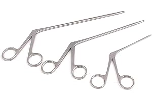 G.S SURGICAL 3 HARTMAN ALLIGATOR EAR FORCEPS SERRATED 3.5", 5.5", 6.5" by G.S ONLINE STORE