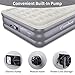 Cumbor Queen Air Mattress with Built-in Pump, Luxury Queen Size Inflatable Airbed...