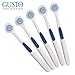 5 pcs Anti Bacterial Tongue Cleaner Scraper Cleaning Brush for Oral Hygiene Care and Bad Breath Treatment with Soft Nylon Brush and Anti Slip Handle