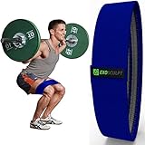 Exosculpt Hip Resistance Circle Band - Blue Medium Resistant Band with Inner Grippy Elastic Loop - Strong Thigh Abductor for Squat Workouts - Legs and Butt Exerciser for Men and Women - Booty Toner