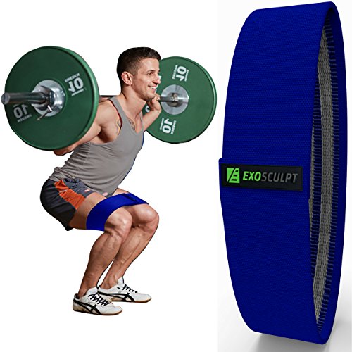 Exosculpt Hip Resistance Circle Band - Blue Medium Resistant Band with Inner Grippy Elastic Loop - Strong Thigh Abductor for Squat Workouts - Legs and Butt Exerciser for Men and Women - Booty Toner Exosculpt Hip Resistance Circle Band - Blue Medium Resistant Band with Inner Grippy Elastic Loop - Strong Thigh Abductor for Squat Workouts - Legs and Butt Exerciser for Men and Women - Booty Toner