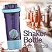 Artoid 24oz Motivational Fitness Workout Sports Protein Shaker Bottle | Dual Mixing Technology with Whisk and Mix Ball | Twist and Lock Protein Box Storage Included, BPA Free