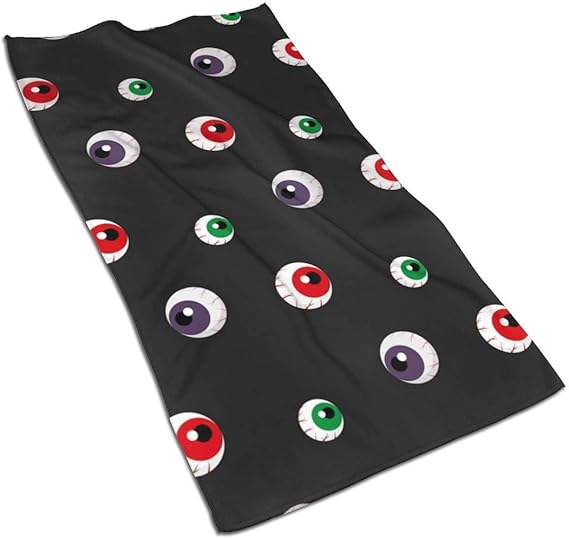 AOOEDM Halloween Scary Redgreenpurple Eyes Mikrofaser Home Mixed
