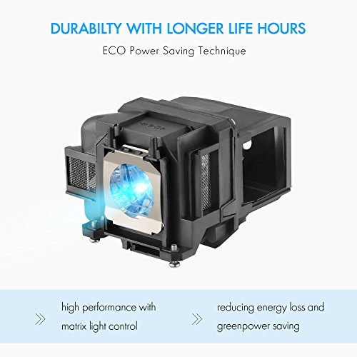 AWO Premium Replacement Projector Lamp Bulb with Housing Fit for EPSON ELPLP88 / V13H010L88 Powerlite 1262W 955W 965 97 98 99W S17 S27 W17 W29 W21 X21 X27 VS330,EB-W28 EX3220 EX5230 EX7220 H568A