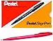 Pentel S520B Sign Pen Fine Point Color Marker, Bullet Tip, .7mm, Red Barrel/Ink, Dozen