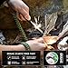Brame Ferro Rod 6 inch x 1/2 inch Fire Starter and Emergency Bracelet with Compass and Whistle, Fire Starting Survival Gear HSS Steel Scraper Ferrocerium Rod Kit with 9 ft Paracord and Carabinerthumb 4