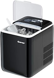 COSTWAY Ice Maker Countertop with Self-Clean